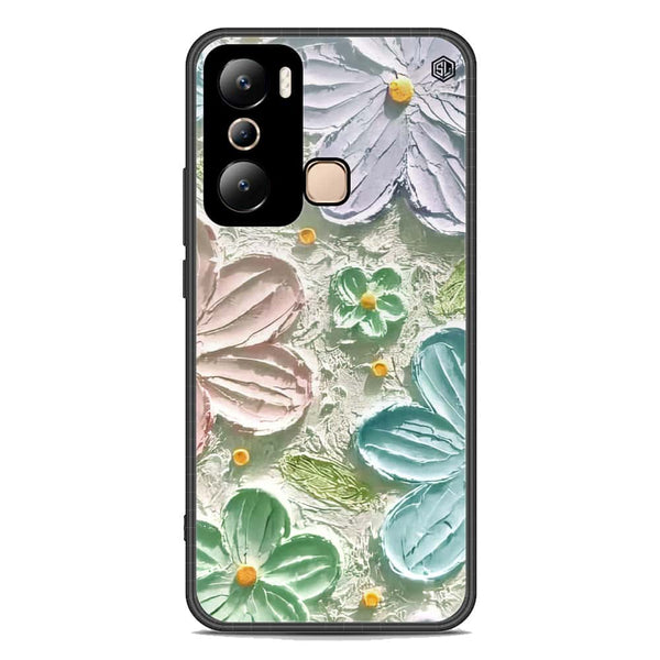 Floral Series Soft Phone Case - Premium Glass Case - Design 15 - Infinix Hot 20i