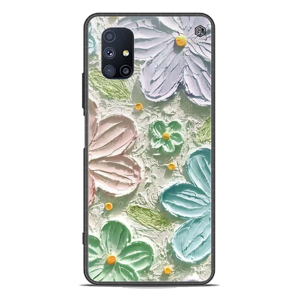 Floral Series Soft Phone Case - Premium Glass Case - Design 15 - Samsung Galaxy M51