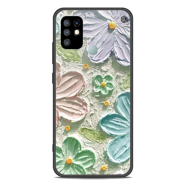 Floral Series Soft Phone Case - Premium Glass Case - Design 15 - Infinix Hot 10