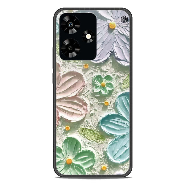 Floral Series Soft Phone Case - Premium Glass Case - Design 15 - Infinix Hot 30