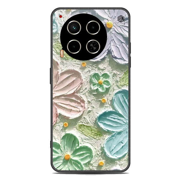 Floral Series Soft Phone Case - Premium Glass Case - Design 15 - Tecno Camon 30