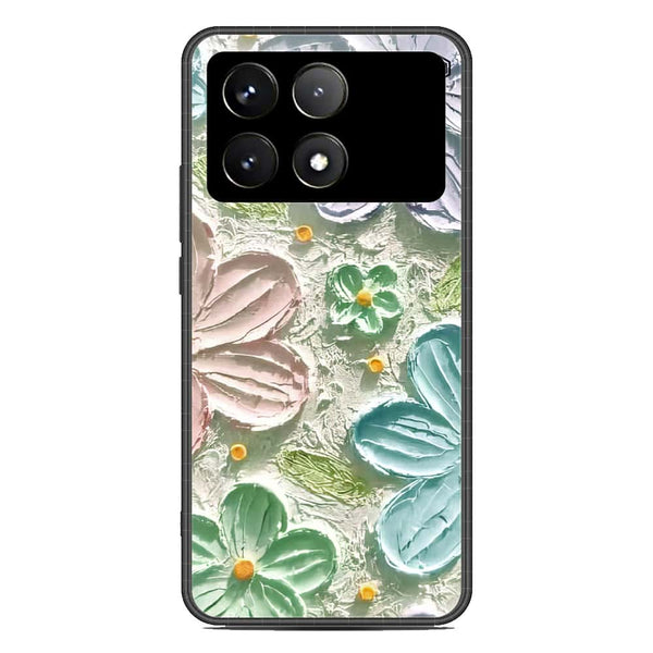 Floral Series Soft Phone Case - Premium Glass Case - Design 15 - Xiaomi Poco X6 Pro