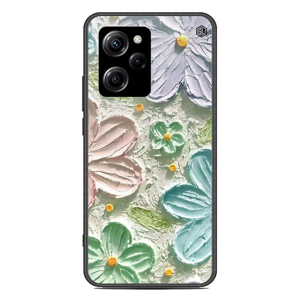 Floral Series Soft Phone Case - Premium Glass Case - Design 15 - Xiaomi Poco X5 Pro