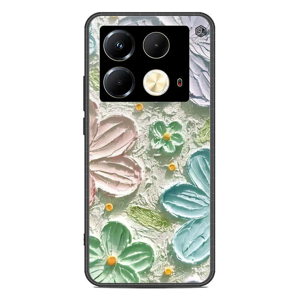 Floral Series Soft Phone Case - Premium Glass Case - Design 15 - Infinix Note 40