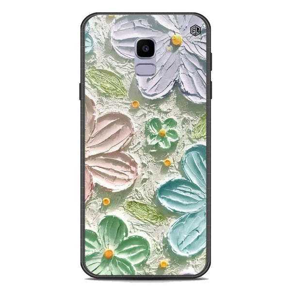 Floral Series Soft Phone Case - Premium Glass Case - Design 15 - Samsung Galaxy J6 2018