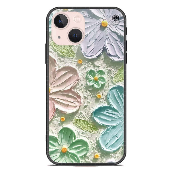 Floral Series Soft Phone Case - Premium Glass Case - Design 15 - iPhone 14 Plus