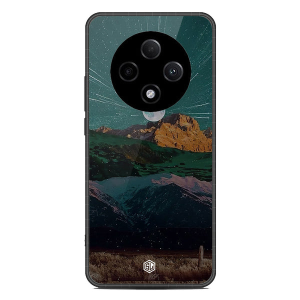 Mountains Wanderlust Series Soft Phone Case - Metal Case - Design 3 - Oppo F27 Pro Plus