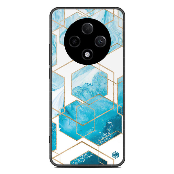 Stylish Marble Series Soft Phone Case - Metal Case - Design 1 - Oppo F27 Pro Plus