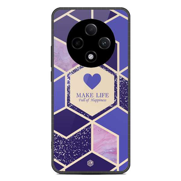 Happiness Series Soft Phone Case - Metal Case - Design 2 - Oppo F27 Pro Plus