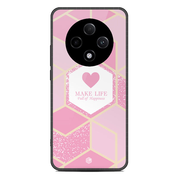 Happiness Series Soft Phone Case - Metal Case - Design 3 - Oppo F27 Pro Plus