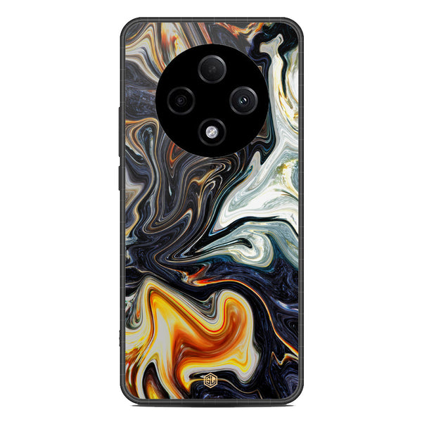 Marble Series Soft Phone Case - Metal Case - Design 1 - Oppo F27 Pro Plus