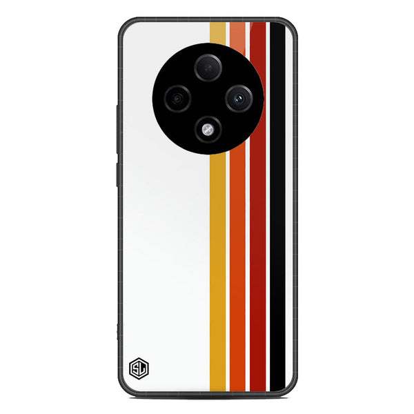 Retro Stripes Series Soft Phone Case - Metal Case - Design 4 - Oppo F27 Pro Plus