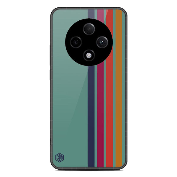 Retro Stripes Series Soft Phone Case - Metal Case - Design 5 - Oppo F27 Pro Plus