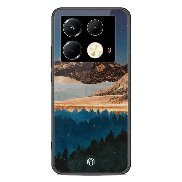 Mountains Wanderlust Series Soft Phone Case - Premium Glass Case - Design 1 - Infinix Note 40