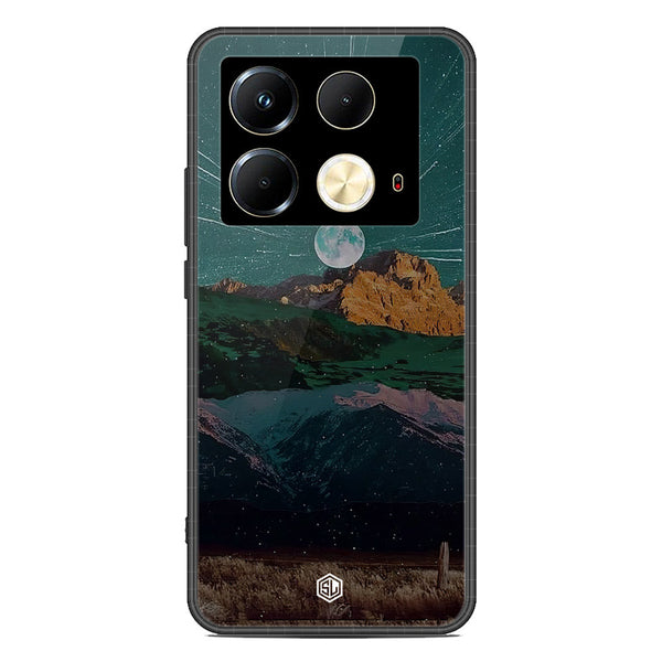 Mountains Wanderlust Series Soft Phone Case - Premium Glass Case - Design 3 - Infinix Note 40