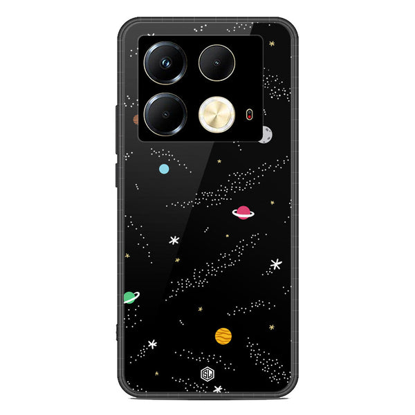 Space Series Soft Phone Case - Premium Glass Case - Design 2 - Infinix Note 40