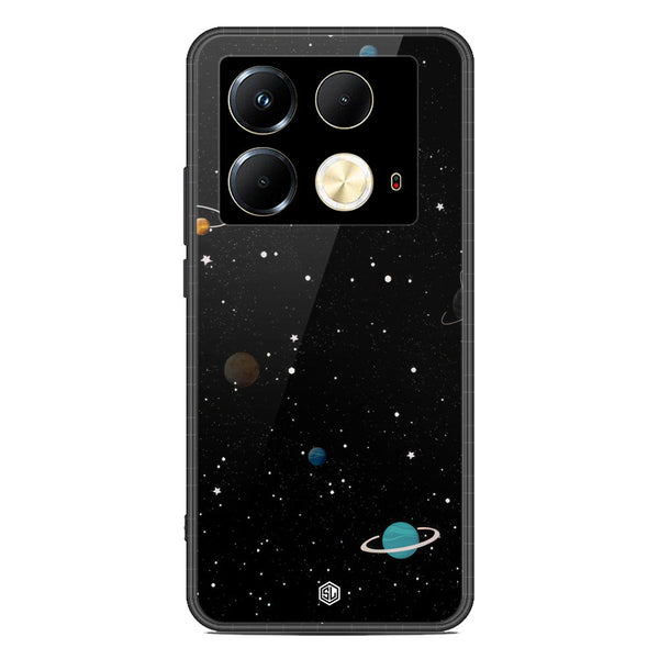 Space Series Soft Phone Case - Premium Glass Case - Design 3 - Infinix Note 40