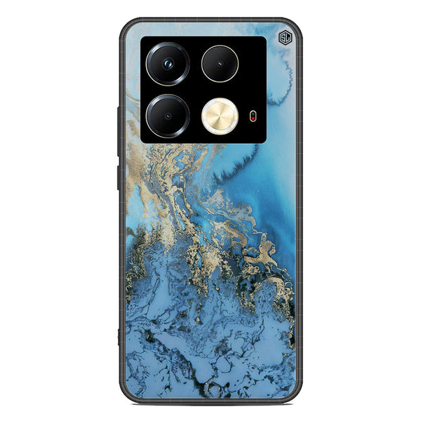 Marble Series Soft Phone Case - Premium Glass Case - Design 2 - Infinix Note 40