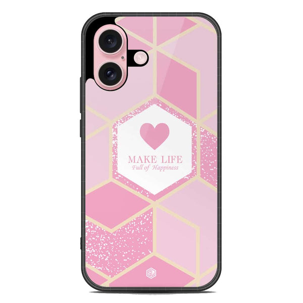 Happiness Series Soft Phone Case - Metal Case - Design 3 - iPhone 16