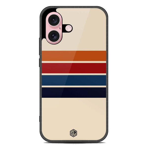 Retro Stripes Series Soft Phone Case - Metal Case - Design 3 - iPhone 16