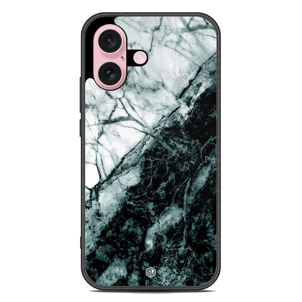 Marble Series Soft Phone Case - Metal Case - Design 6 - iPhone 16