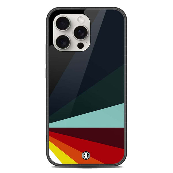 Retro Stripes Series Soft Phone Case - Metal Case - Design 1 - iPhone 16 Pro Max