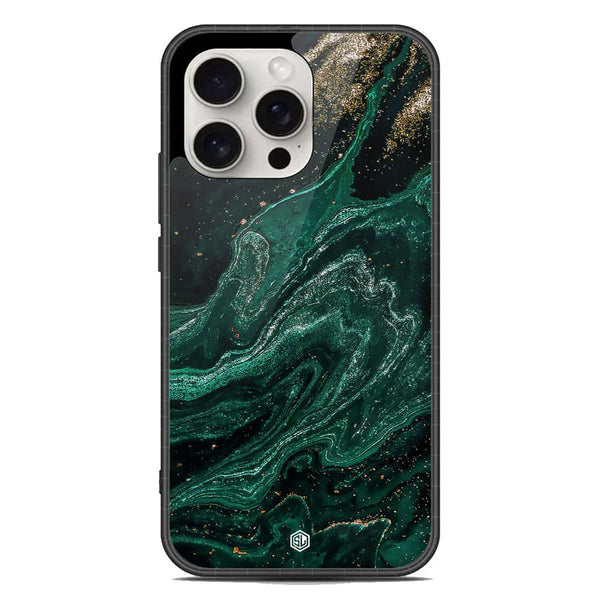 Marble Series Soft Phone Case - Metal Case - Design 3 - iPhone 16 Pro