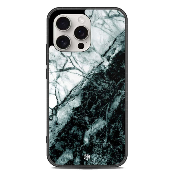 Marble Series Soft Phone Case - Metal Case - Design 6 - iPhone 16 Pro