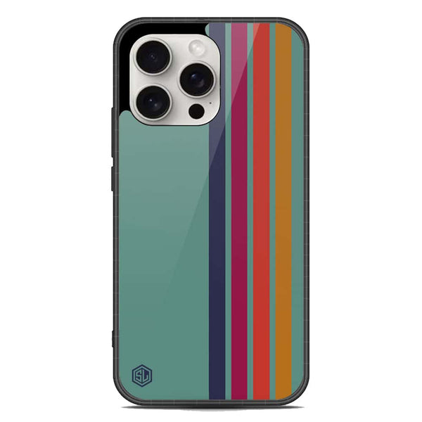 Retro Stripes Series Soft Phone Case - Metal Case - Design 5 - iPhone 16 Pro Max