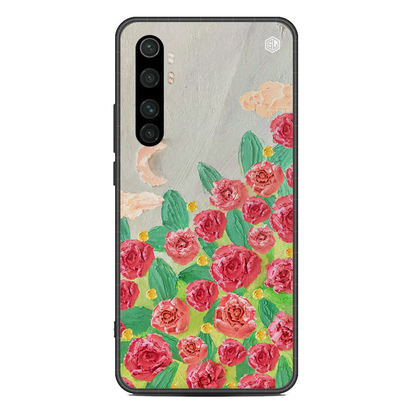 Floral Series Soft Phone Case - Metal Case - Design 10 - Xiaomi Mi Note 10 Lite