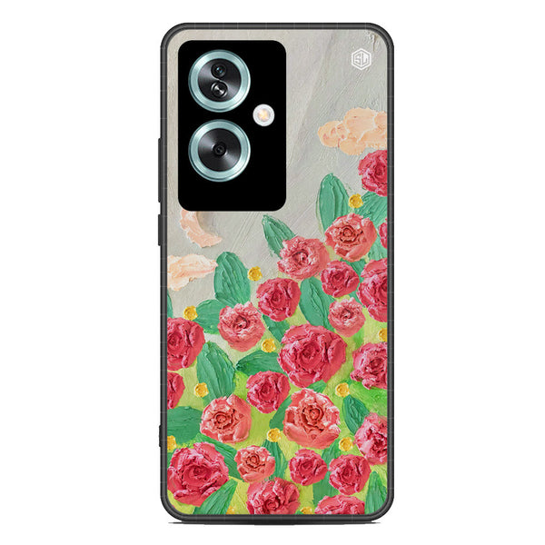 Floral Series Soft Phone Case - Metal Case - Design 10 - Oppo A79