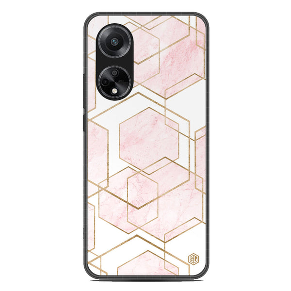 Stylish Marble Series Soft Phone Case - Metal Case - Design 3 - Oppo A98