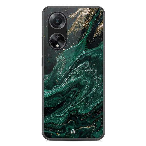 Marble Series Soft Phone Case - Metal Case - Design 3 - Oppo A98