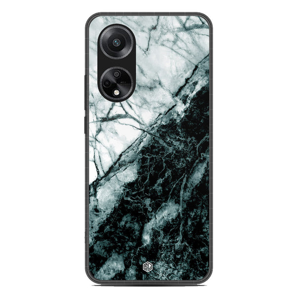 Marble Series Soft Phone Case - Metal Case - Design 6 - Oppo A1