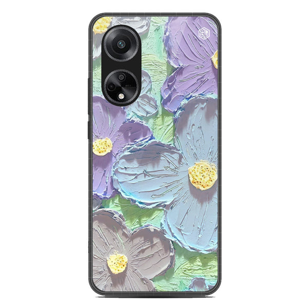 Floral Series Soft Phone Case - Metal Case - Design 1 - Oppo A1