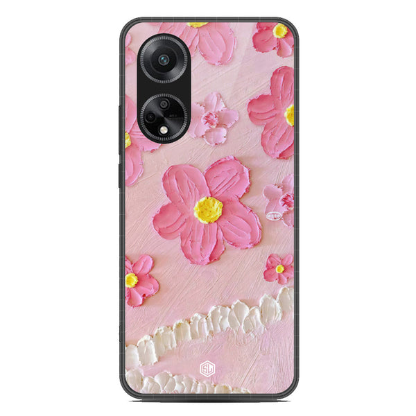 Floral Series Soft Phone Case - Metal Case - Design 2 - Oppo A98