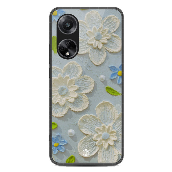 Floral Series Soft Phone Case - Metal Case - Design 3 - Oppo A98