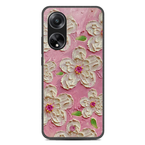 Floral Series Soft Phone Case - Metal Case - Design 5 - Oppo A1