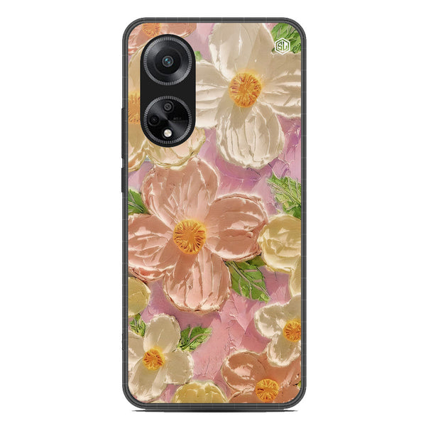 Floral Series Soft Phone Case - Metal Case - Design 11 - Oppo A1