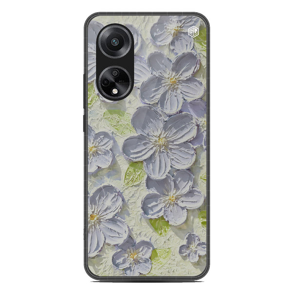 Floral Series Soft Phone Case - Metal Case - Design 12 - Oppo A1