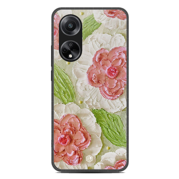 Floral Series Soft Phone Case - Metal Case - Design 13 - Oppo A98