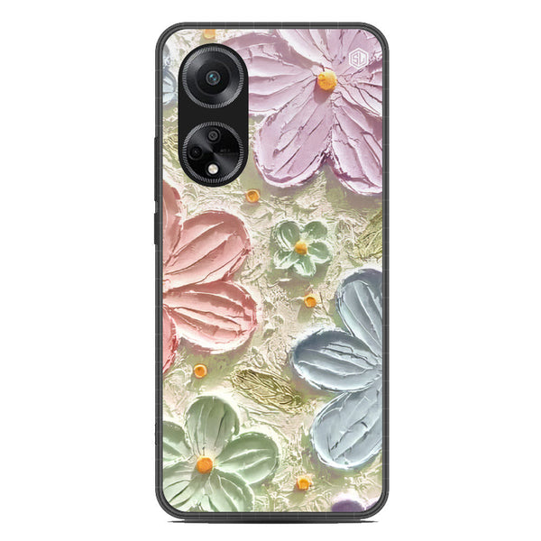 Floral Series Soft Phone Case - Metal Case - Design 15 - Oppo A98