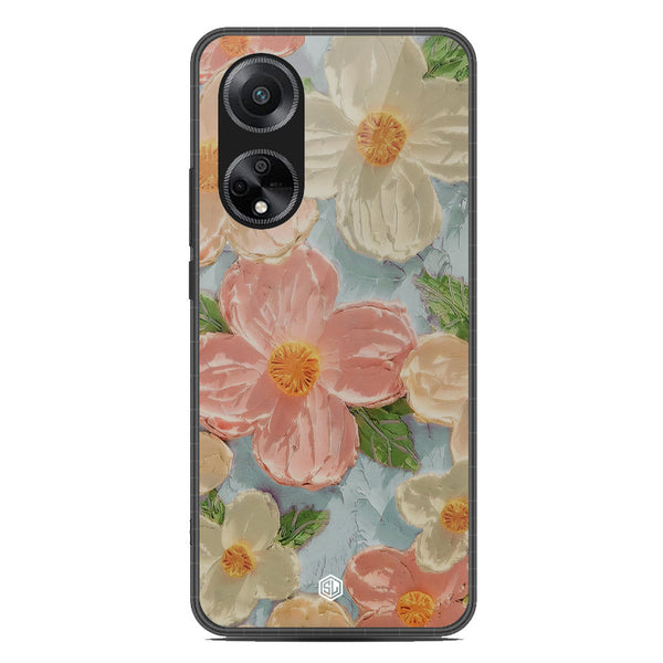 Floral Series Soft Phone Case - Metal Case - Design 16 - Oppo A1