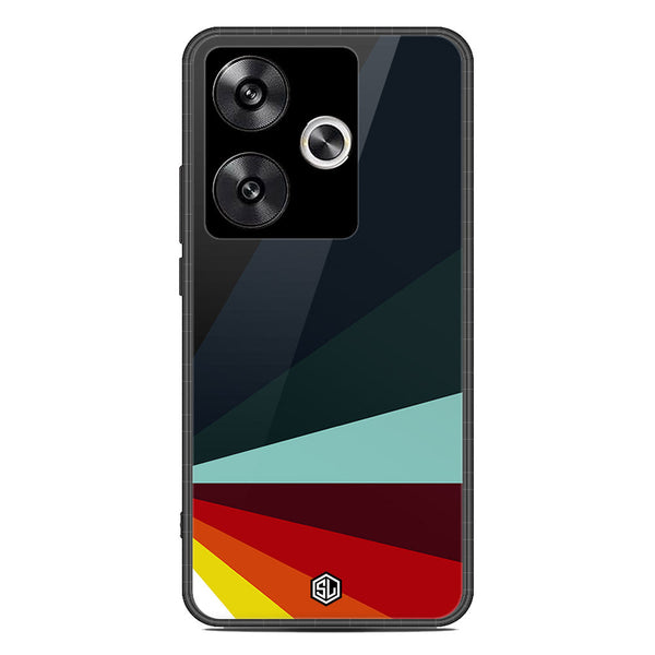 Retro Stripes Series Soft Phone Case - Premium Glass Case - Design 1 - Xiaomi Poco F6