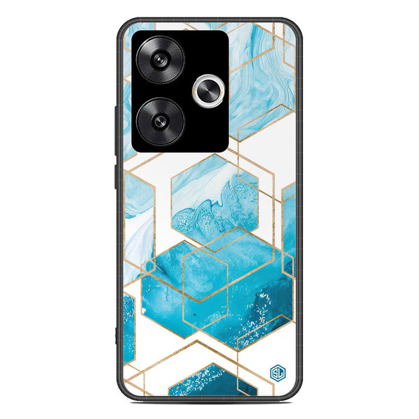 Stylish Marble Series Soft Phone Case - Premium Glass Case - Design 1 - Xiaomi Poco F6