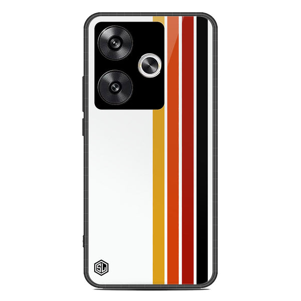 Retro Stripes Series Soft Phone Case - Premium Glass Case - Design 4 - Xiaomi Poco F6