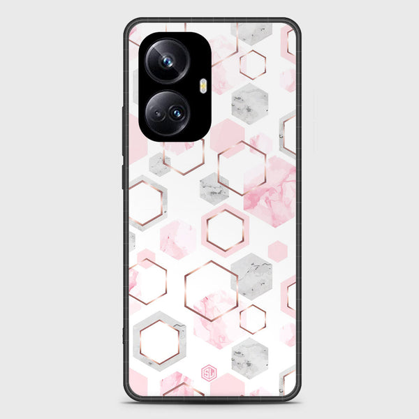 Stylish Marble Series Soft Phone Case - Metal Case - Design 4 - Realme 10 Pro Plus