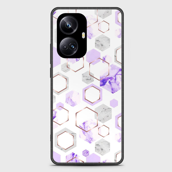 Stylish Marble Series Soft Phone Case - Metal Case - Design 5 - Realme 10 Pro Plus