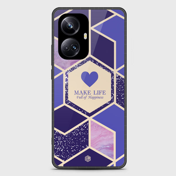 Happiness Series Soft Phone Case - Metal Case - Design 2 - Realme 10 Pro Plus