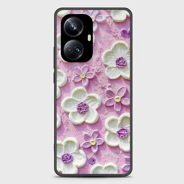 Floral Series Soft Phone Case - Metal Case - Design 4 - Realme 10 Pro Plus